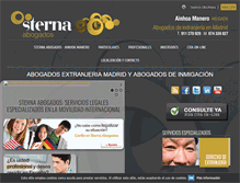 Tablet Screenshot of abogadoextranjeriamadrid.net